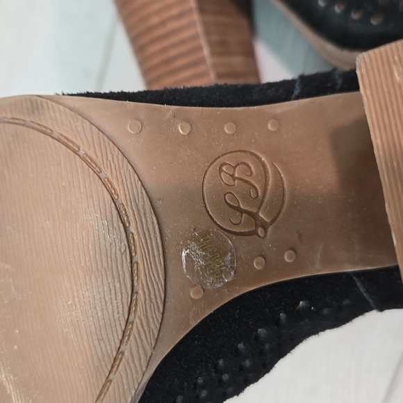 Lucky Brand Women Larise Cut Out Side Heels Open Toe shoes boots sz 7.5M - Picture 10 of 11